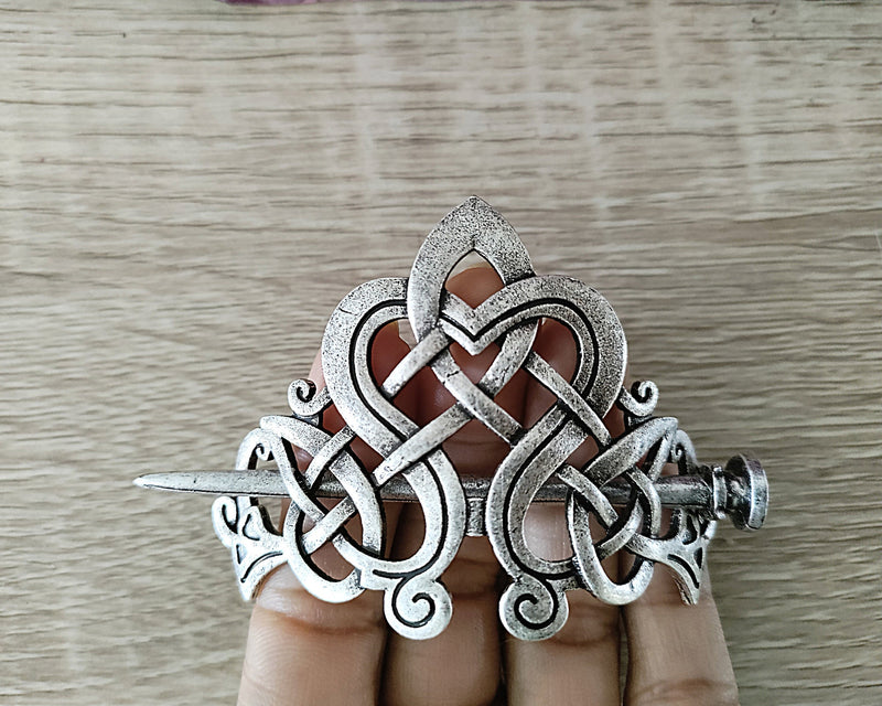 Viking Pheasant Celtic Knot Hair Pin, Norse Hair pins, Hair Clips, Hair Sticks