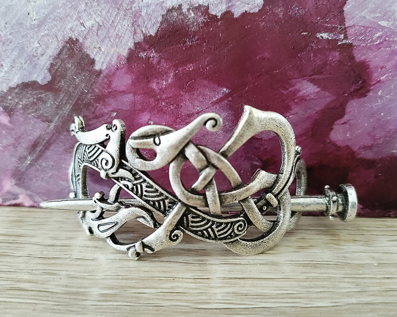 Viking Sea Serpent Hair Pin, Norse Hair pins, Hair Clips, Women Hair Accessories