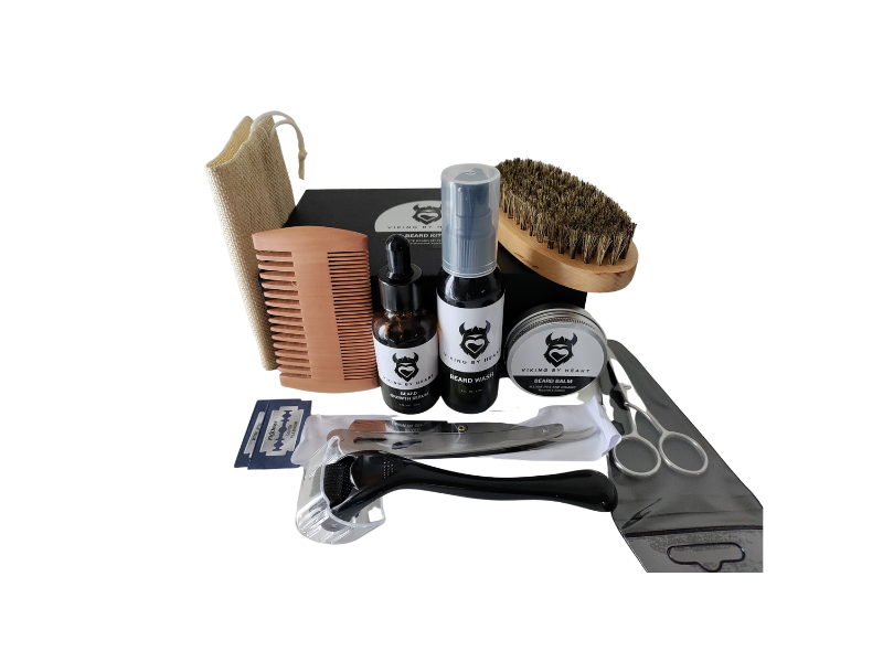 Viking By Heart Beard Kit (All-Natural Sandalwood Scent)